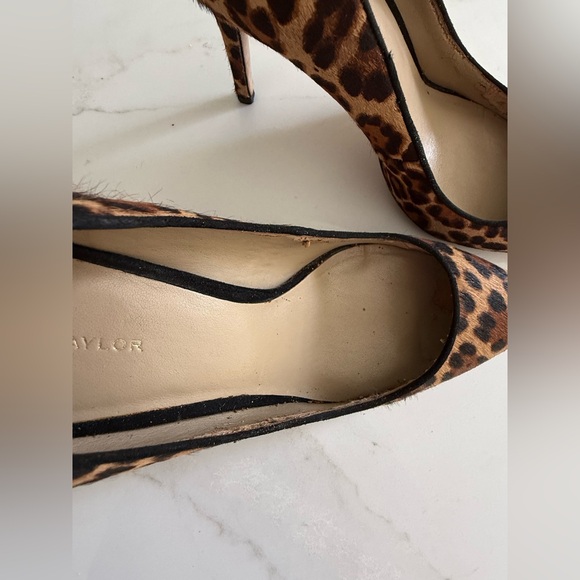 Ann Taylor Brown Leopard Print Heels Size 8 - Picture 5 of 9